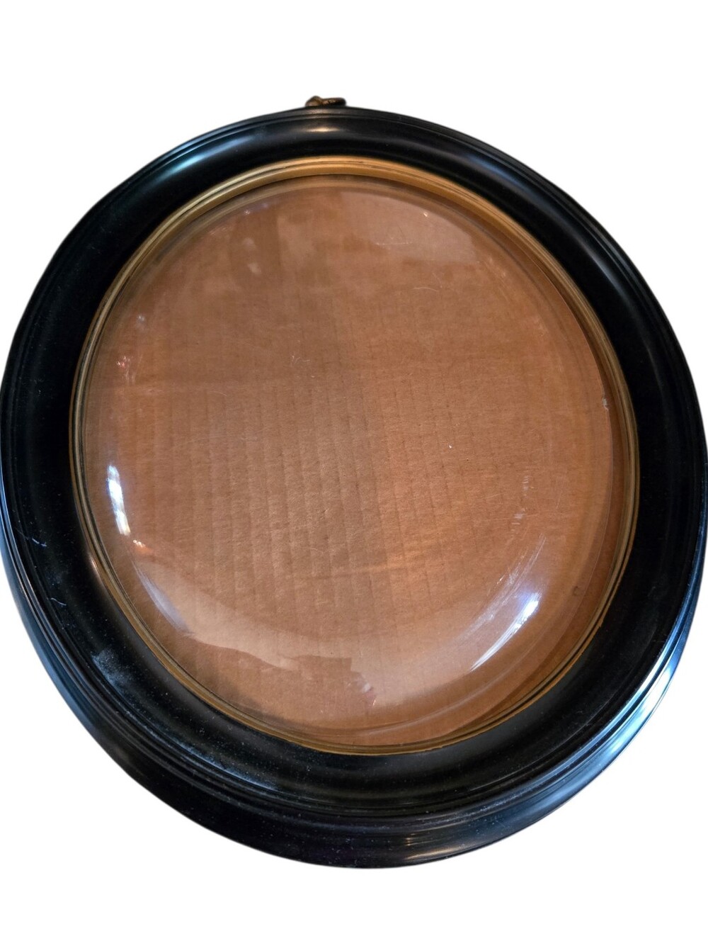 Round Black Gallery Frame with Convex Plexiglass